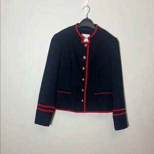 Boden Navy Jacket with Red Trim